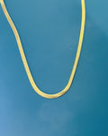 Gold Flat Snake Chain Necklace