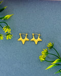 Stellar Open-Star Gold Hoops