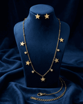 old Star Charm Set Necklace
