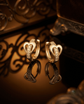 Celeste Heart Hoop Earrings