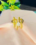Vertical Pillar Solitaire Ring