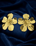 Golden Petal Bloom Studs Earring