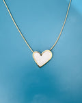 Mother of Pearl Heart Necklace
