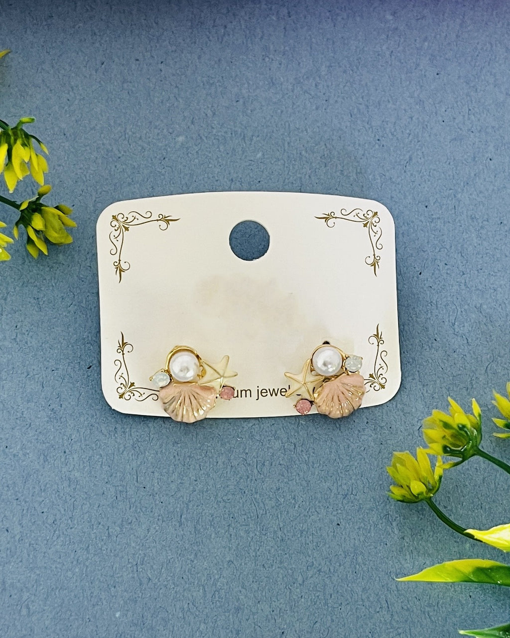 Ocean Breeze Pearl & Shell Earrings