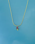 Gemstone Flower Necklace