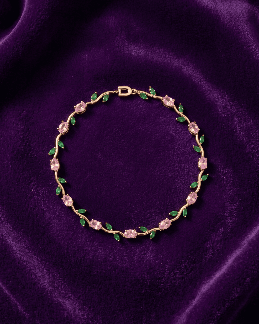 Blossom Vine Circular Tulip Bracelet