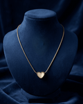 Pearl Heart Snake Chain Necklace