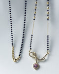 Pink Heart Promise Mangalsutra