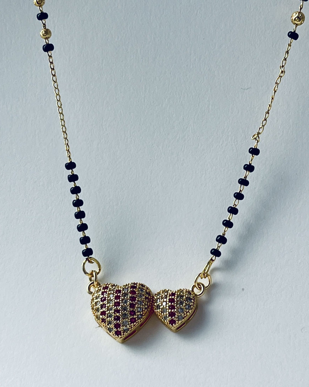 Elegant heart shaped mangalsutra