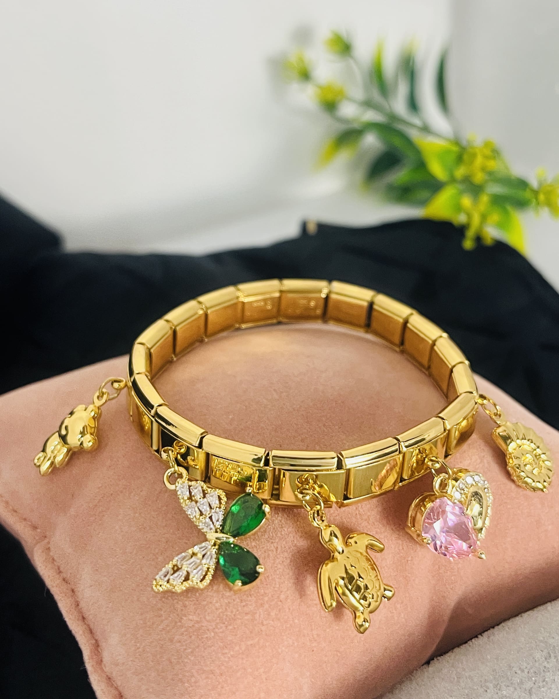 The Signature Gold Charm Bracelet