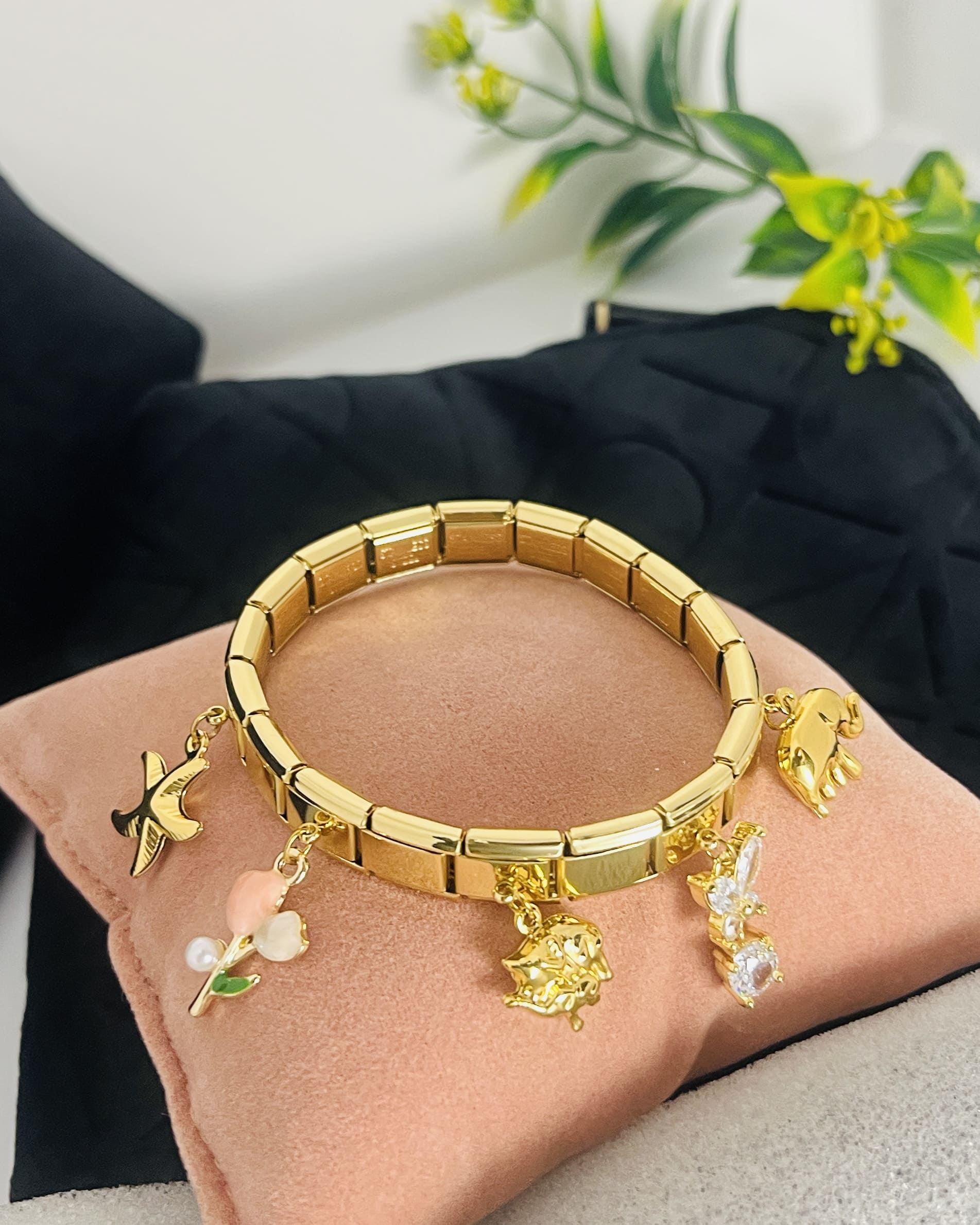 The Signature Gold Charm Bracelet