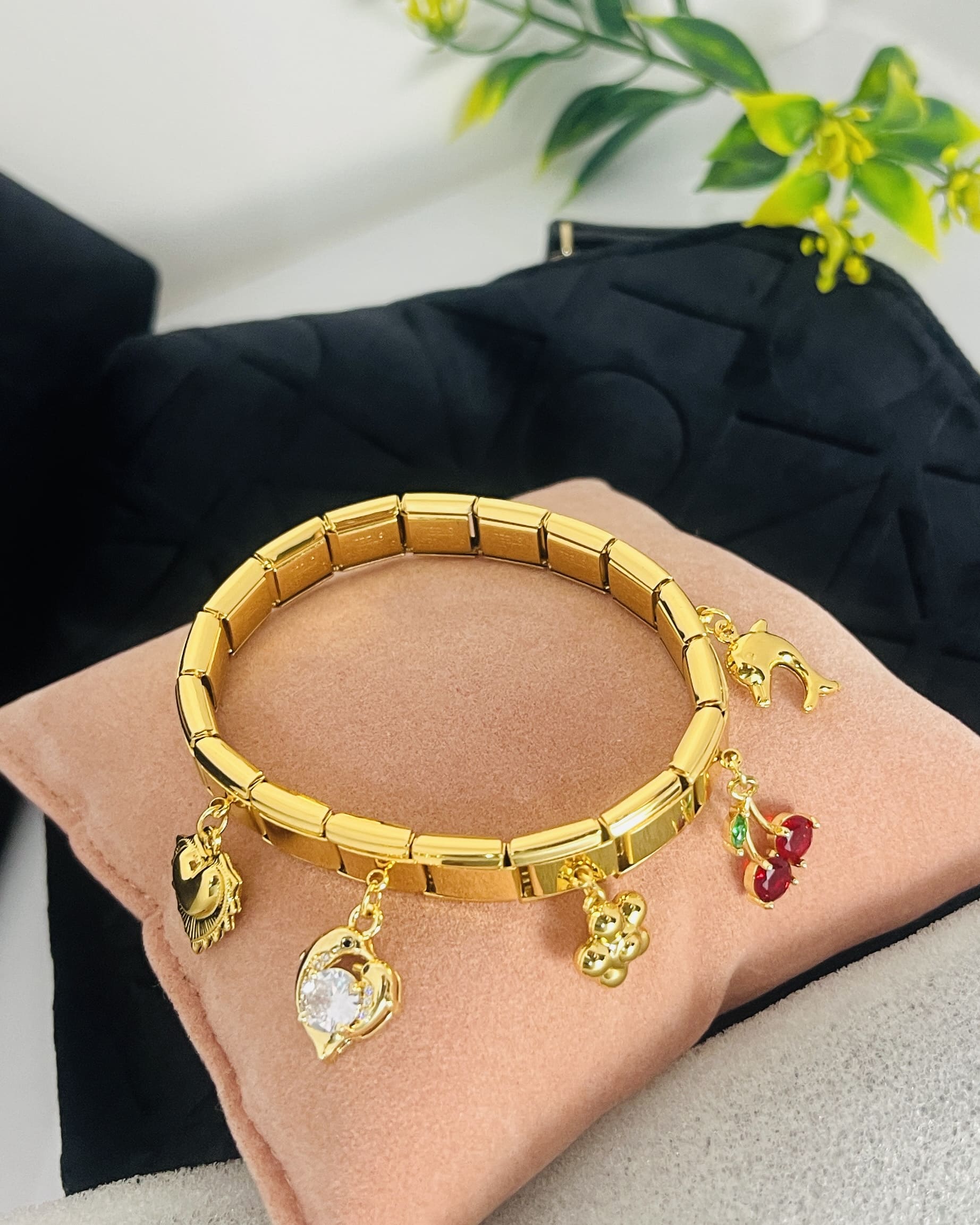 The Signature Gold Charm Bracelet