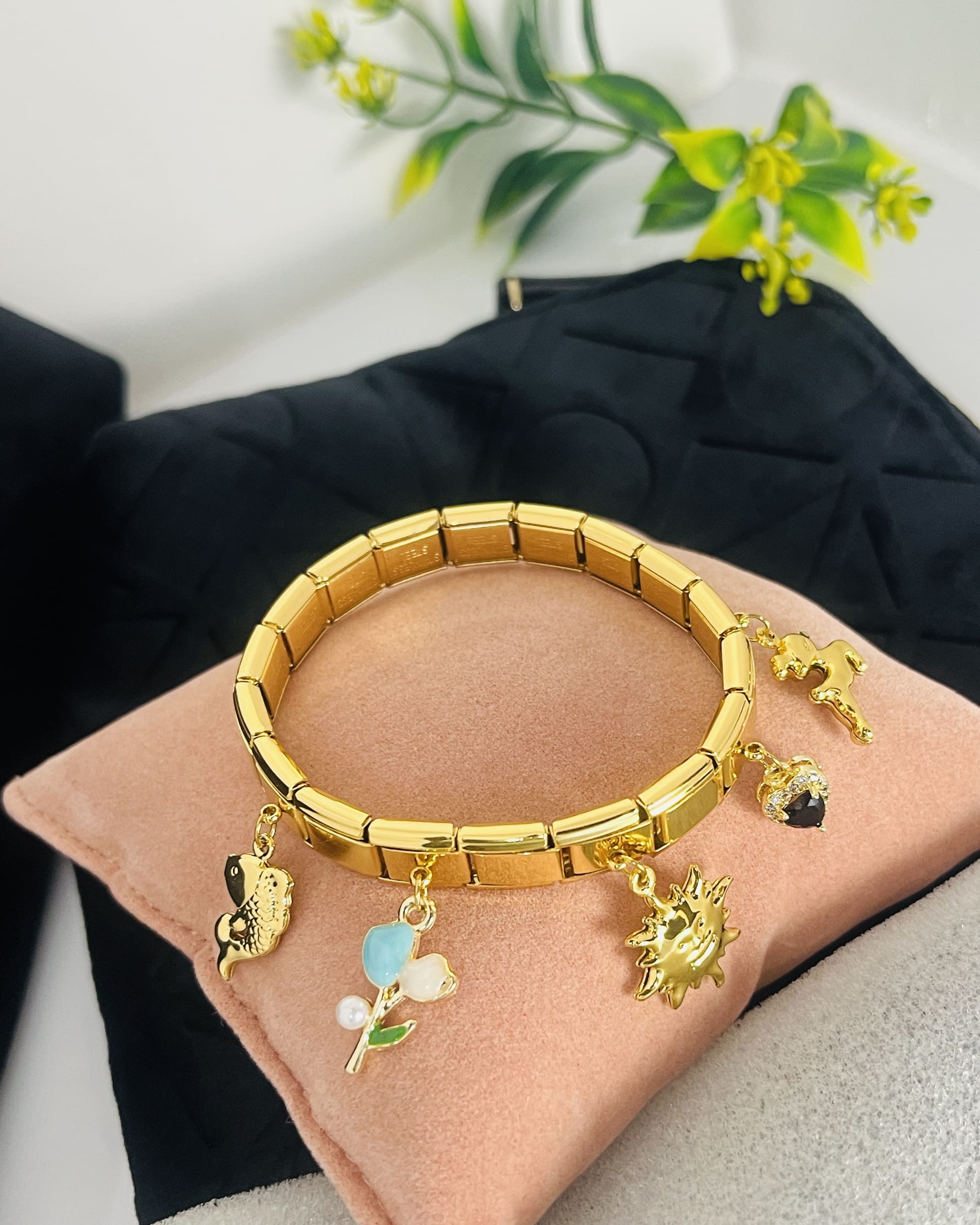 The Signature Gold Charm Bracelet