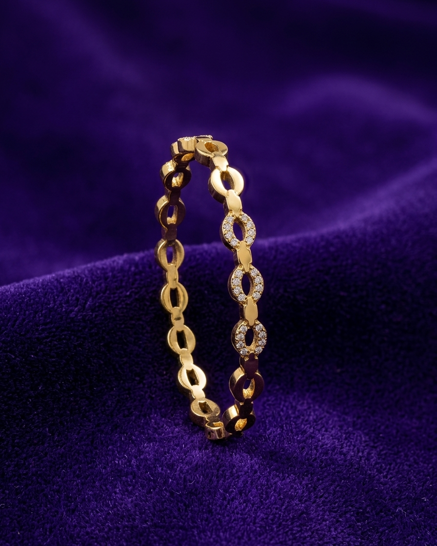 Interlocking Oval Bangle(2-4)