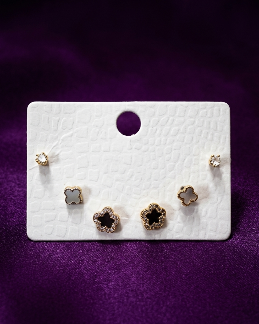 Eternal Rosette Shimmer Set Earrings